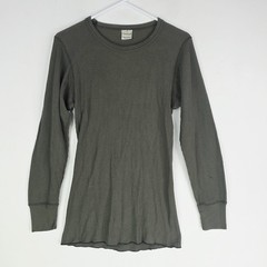 Vintage Great Land Green Waffle Knit Shirt Men’s Medium Made in USA Thermal