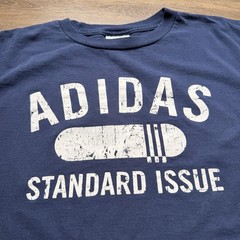 Vintage Adidas Standard Issue Shirt Navy Blue