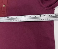 Tailor Vintage Men’s L/S Henley Shirt MEDIUM Button Up Top Maroon Burgundy NWT