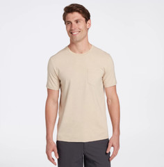 VRST Men’s Essential Pocket Tee T-Shirt Stone Quarry (Beige) Small