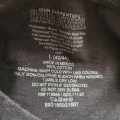 John Carpenter’s Halloween Graphic T Shirt Black Adult L Horror Night Stopped By