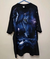 Liquid Blue 2001 Great Wolf Lodge Wolf All Over Print Men’s T-Shirt Size 2XL