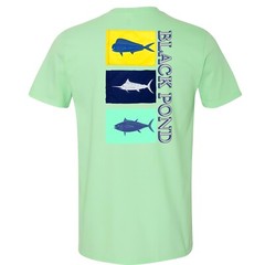 Black Pond Saltwater Series Men’s T-shirt Offshore Fishing Flag Mahi Tuna Marlin