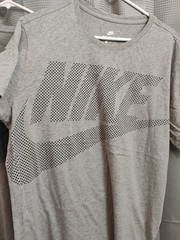 LOT OF 2 MENS THE NIKE TEE SHIRTS GRAY BOTH SIZE XL