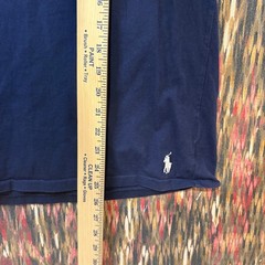 Polo Ralph Lauren Mens Custom Slim Fit Logo T-Shirt Navy Blue Short Sleeve M