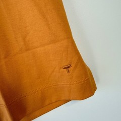 Left Coast Tee T-Shirt Mens Medium Orange 100% Peruvian Cotton Luxury Basic