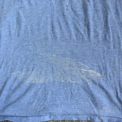 Vintage 70s 80s Florida Palm Trees Shirt Mens Med Blue Ringer Tee Beach Tropical