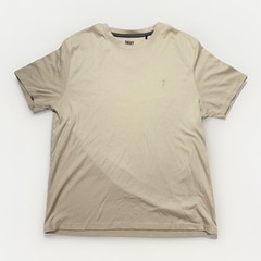 DKNY Men’s Crew Neck Short Sleeve Beige Tan Graphic Logo Tee T-Shirt Size Lg