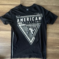 American Fighter Training Division Men’s Black Graphic Crew Neck Tee M