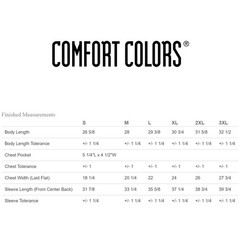 Comfort Colors C4410 Adult Heavyweight Preshrunk RS Long Sleeve Pocket T-Shirt