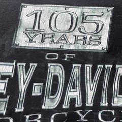 Harley Davidson Motorcycles 105th Anniversary Graphic Biker T-Shirt XXL Chicago