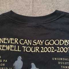 Vintage Cher T Shirt Mens XXL Black Never Say Goodbye Farewell Tour Y2K