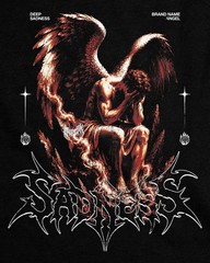Fallen Angel Graphic T Shirt Gothic Vintage Streetwear Tee Unisex