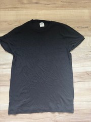 Zara T Shirt Mens S Black Short Sleeve Classic Collar knit