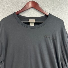 Champion Long Sleeve T-Shirt Black Garment Dye Embroidered Logo Mens Size XL NEW