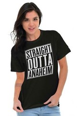Straight Outta Anaheim, CA City Funny Movie T Shirts Gift Idea T-Shirt Tee