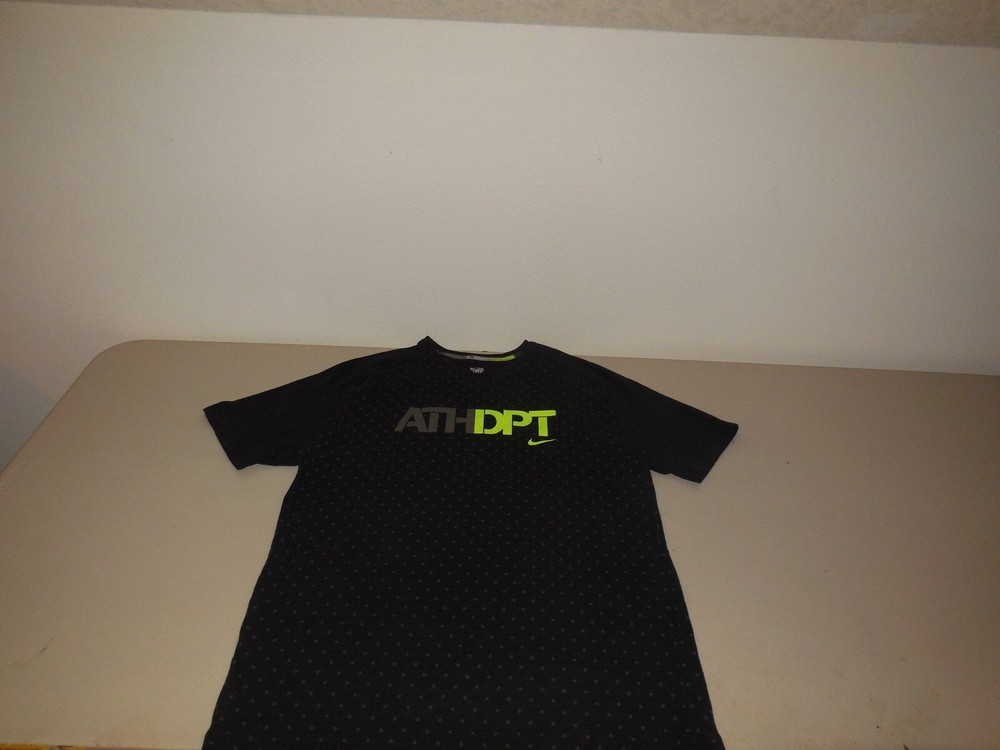 Nike Hybrid Attack AOP Raglan T Shirt Black Cotton Spandex ATH DPT 426482 Large