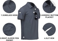 Men’s Polo Shirt Golf Sports Plain Casual New T Shirt Short Sleeve