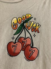 Men’s Good Luck 777 Cherry Dice T-Shirt Size Med 100% Cotton By Chemistry
