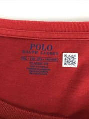 Polo Mens Graphic T-Shirt Red Big Logo Sz XXL Casual Pullover W/Stains See Pics