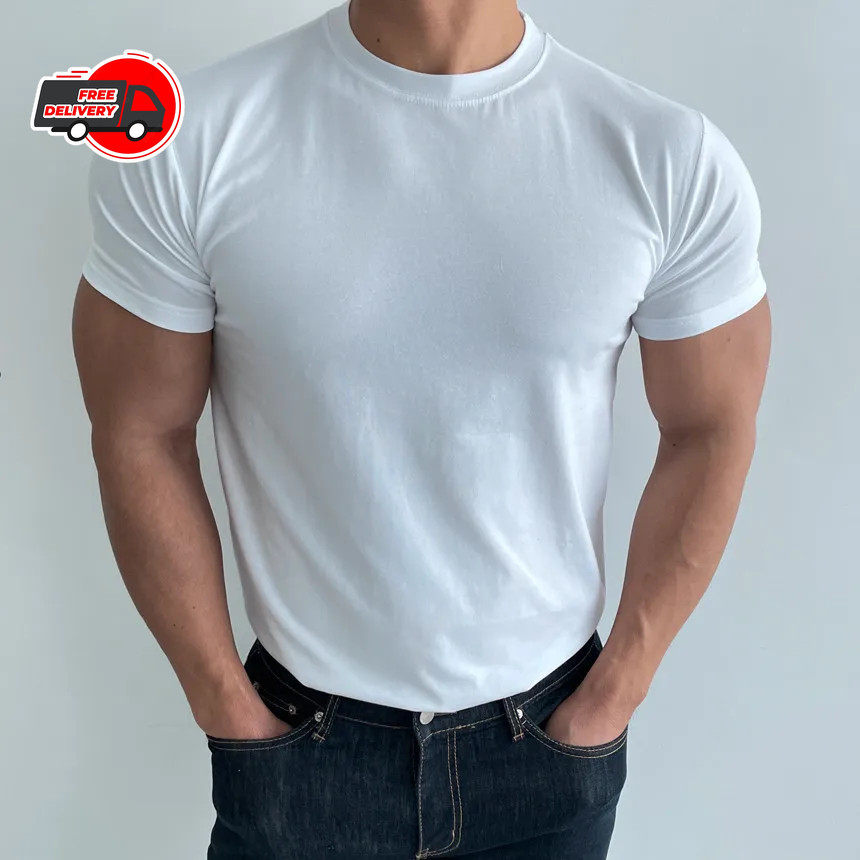 High quality T-shirt men’s short sleeve training T-shirt high elastic cotton