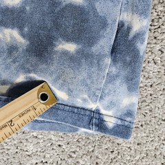 Vtg No Boundaries Shirt Mens Large Blue T-Shirt Tie Dye Distressed Made In USA