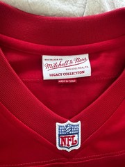 Mitchell & Ness 2002 Terrell Owens San Francisco 49ers Throwback Jersey Red 36S