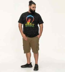 D555 Duke Big Mens Jimi Hendrix Printed T-Shirt Official Licensed 2X-6XL 601718
