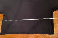 Fear of God Black Wide Cut Off T-Shirt Mens Medium