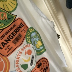 American Eagle Standard Fit White Sunbelt Fruit Company Graphic T-Shirt L