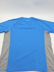 Lands End Beach T-Shirt Men XL Blue Gray Plain Tee.#38807