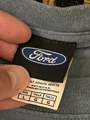Vintage Ford Mustang Gt Tshirt Official Y2K Large Blue 1968 Car Shortsleeve 778
