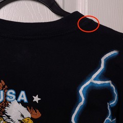 VINTAGE Wolf: Only The Strong Survive USED Shirt (XL, Single Stitch USA Thunder)
