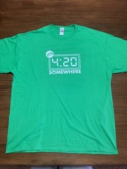 It’s 420 Somewhere Green XL T-Shirt (Half Baked Cheech Chong)