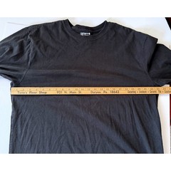 Carhartt Men K231 Loose Fit Long Sleeve Graphic Logo T-Shirt Black M Chore Ranch
