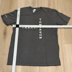 Bella + Canvas Unisex Graphic TShirt Gray White Lettering Size Medium