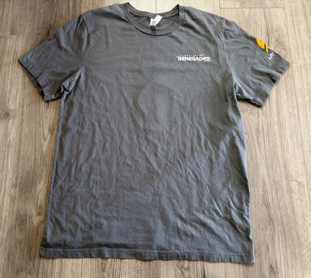 Destiny 2 Renegades T Shirt Mens Large Gray Dev Team Crew Promo