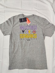 WNBA Inaugural Game Golden State VALKYRIES shirt Mens L Bay Area LA SPARKS 2025