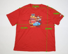 Disney Pixar Cars 5K Race Shirt with Race Medal 2023 Dated Red Adult 2XL