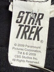Star Trek T-Shirt Movie Promo 2009 Captain James Kirk Spock Romulan Nero Sz 2XL