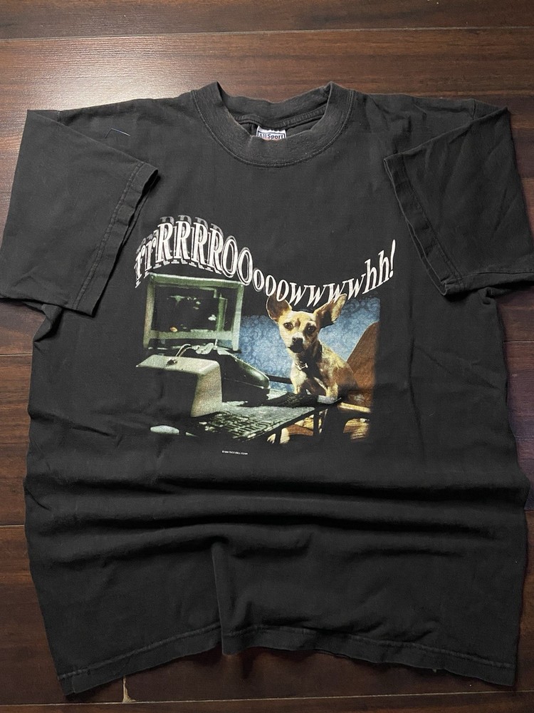 AllSport Vintage 90s Taco Bell Chihuahua BRRRROOOOWWWWH Tee sz/XL