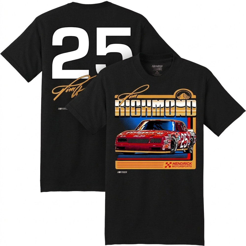 Tim Richmond #25 Hendrick Motorsports Folgers Legends Red Racing T-Shirt