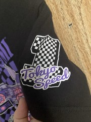 Sanrio Kuromi Tokyo Speed JDM Racing Graphic Tee Shirt Black Small Bioworld