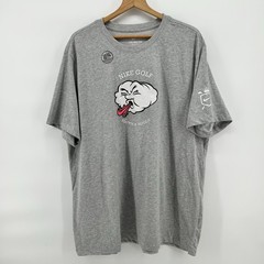 Nike Golf Tee T Shirt Mens 2XL Gray Graphic ” Blowin A Hoolie” Dri-Fit NWOT