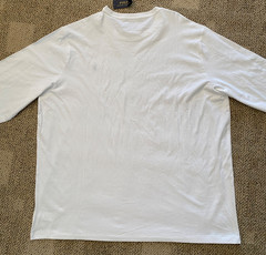 Polo Ralph Lauren T-Shirt Long Sleeve 100% Cotton White Mens Size 4XLT Tall