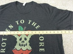 Men’s Rotten To The Core Bad Apple T-Shirt size XL color Gray