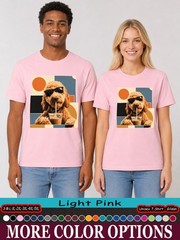 Goldendoodle Iced Coffee Shirt, Dog Sunglasses Pup Graphic Tee-tien