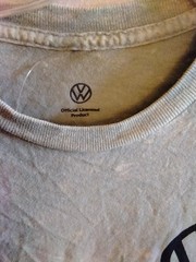 Volkswagen Men’s Short Sleeve T-Shirt Acid Wash Green Size MEDIUM Water Dog NWOT
