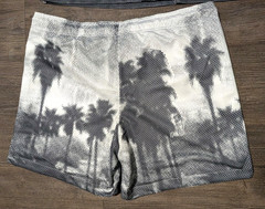 H&M 2-Piece Loose Fit Resort Shirt / Mesh Shorts Size XL Grey Beach Casual