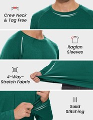 UPF 50 Shirts for Men Long Sleeve Lightweight Dry Fit Sun Protection Shirt Su…